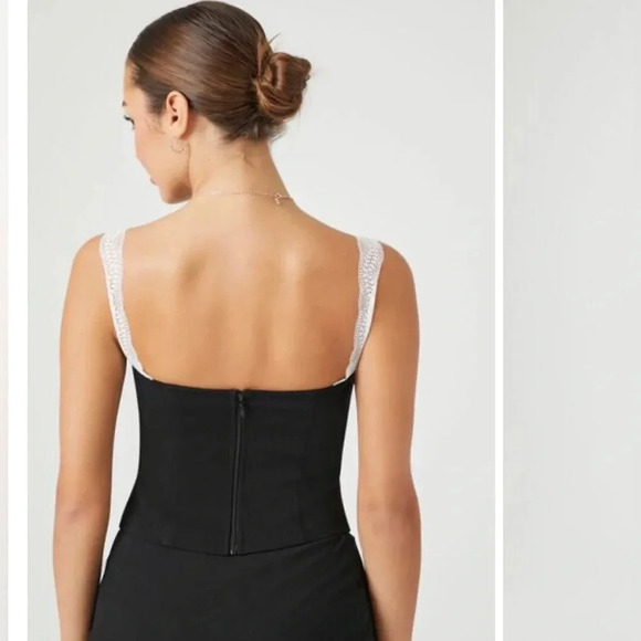 Bow Lace- Trim Cami- Size M - Picture 2 of 12